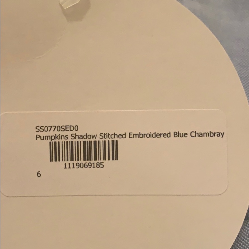 NWT Stellybelly Shadow Stitch Pumpkin Chambray Pinafore Dress - 6 price is firm - Picture 4 of 5